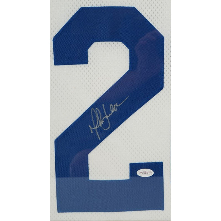 Marshall Faulk St. Louis Rams Autographed Framed Jersey JSA Holo