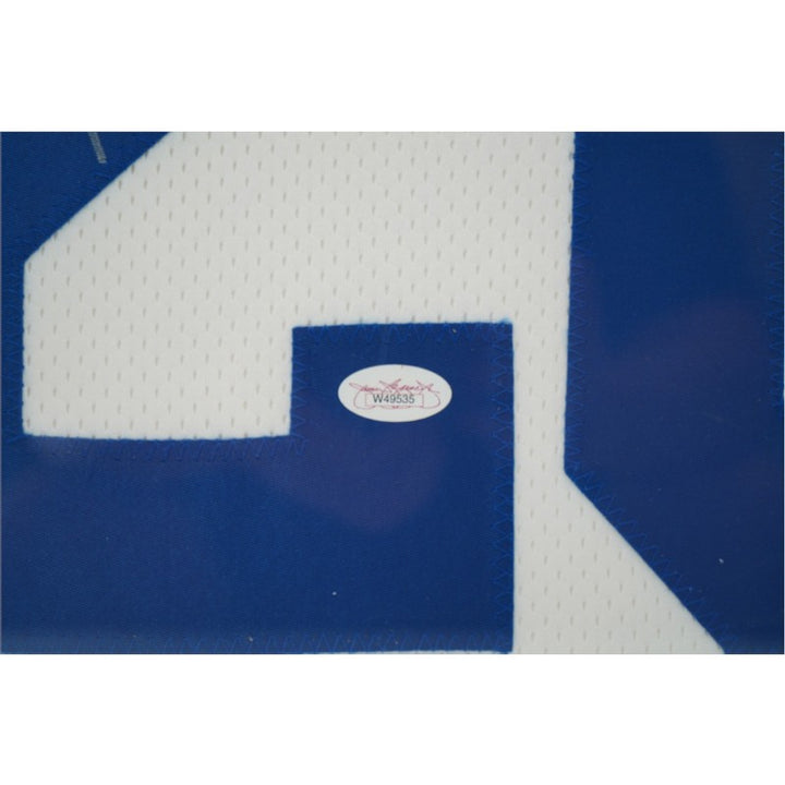 Marshall Faulk St. Louis Rams Autographed Framed Jersey JSA Holo