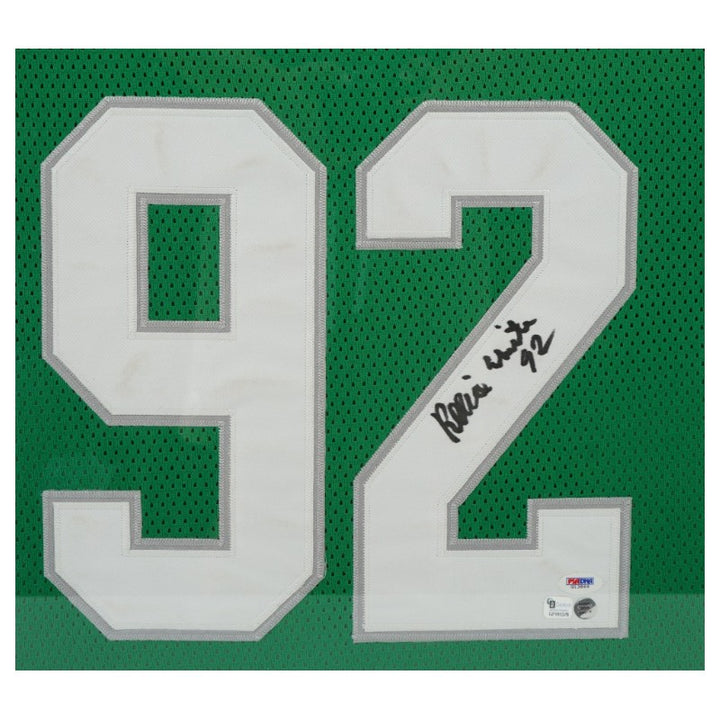 Reggie White Philadelphia Eagles Autographed Framed Jersey PSA Holo