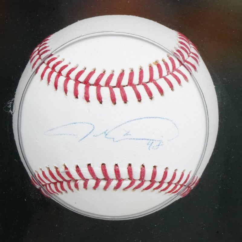 Jacob DeGrom New York Mets Autographed OMLB Baseball & Shadowbox Steiner COA/MLB Auth