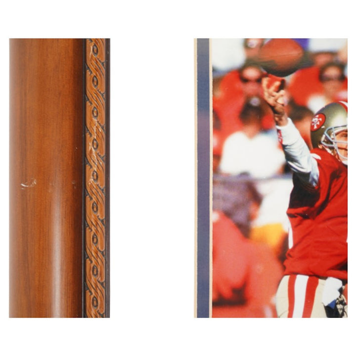 Joe Montana Lawrence Taylor Dual Signed Framed 8x10 Photo Steiner COA