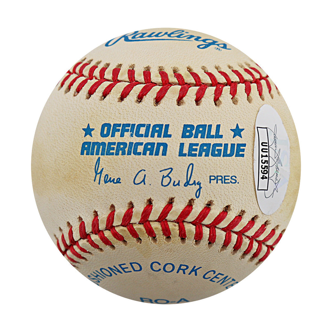 Don Larsen, David Cone & David Wells New York Yankees Multi Signed Autographed Budig OAL Baseball (JSA COA #UU15594)
