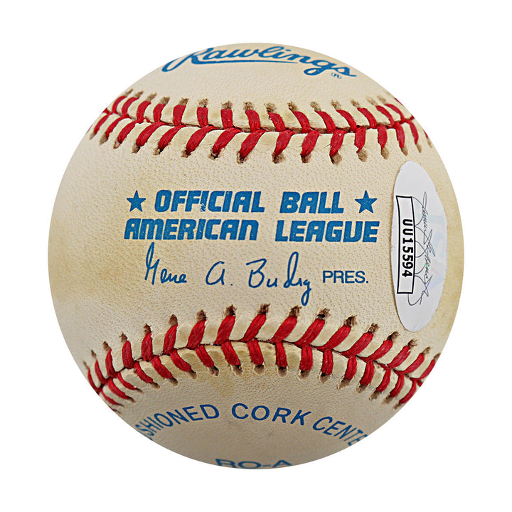 Don Larsen, David Cone & David Wells New York Yankees Multi Signed Autographed Budig OAL Baseball (JSA COA #UU15594)