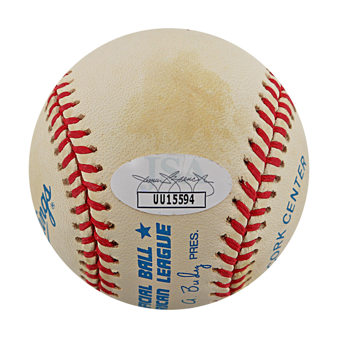 Don Larsen, David Cone & David Wells New York Yankees Multi Signed Autographed Budig OAL Baseball (JSA COA #UU15594)
