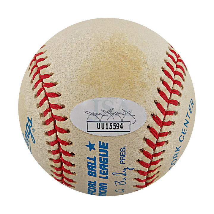 Don Larsen, David Cone & David Wells New York Yankees Multi Signed Autographed Budig OAL Baseball (JSA COA #UU15594)