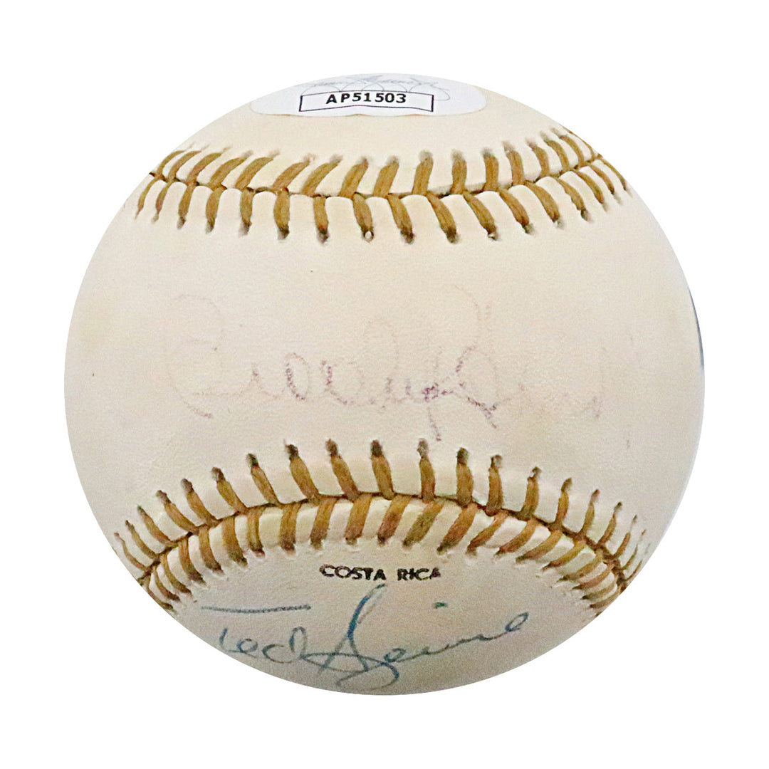 Brooks Robinson, Ted Sizemore & Jim Kaat Autographed Signed 1991 Rawlings Gold Glove Dinner LE Baseball (JSA Holo #AP51503)