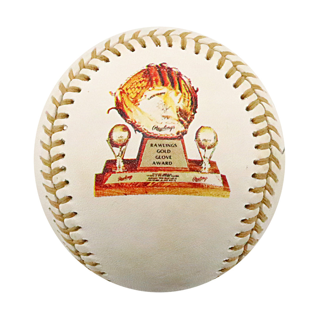 Brooks Robinson, Ted Sizemore & Jim Kaat Autographed Signed 1991 Rawlings Gold Glove Dinner LE Baseball (JSA Holo #AP51503)