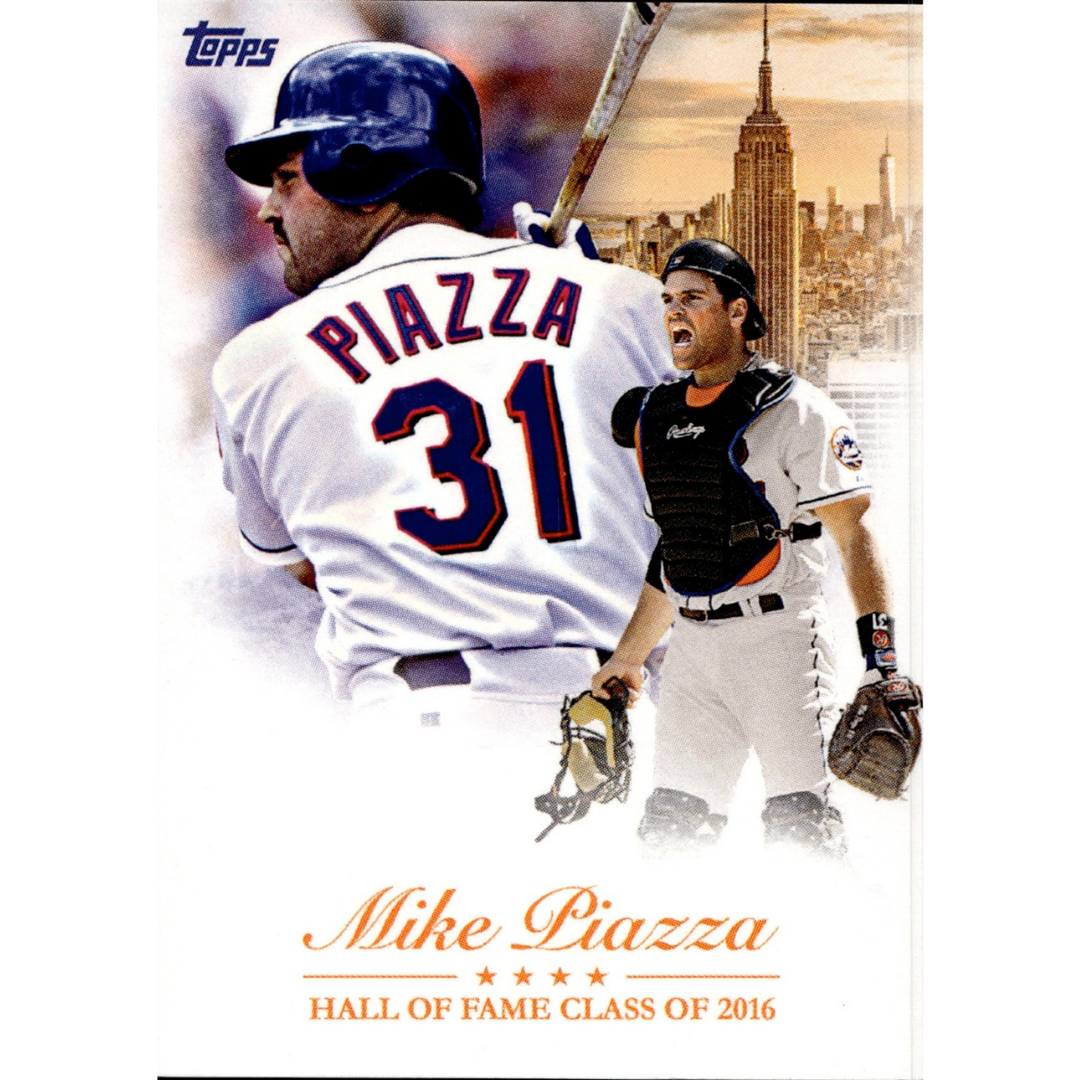 Mike Piazza New York Mets 2016 Topps Bunt Hall Of Fame Card #75/150