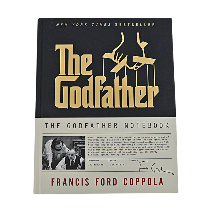 Francis Ford Coppola Autographed Signed Personalized The Godfather Notebook Hardcover Book (JSA COA #AY20802))