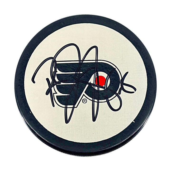 Jaromir Jagr Philadelphia Flyers Autographed Logo Puck JSA COA