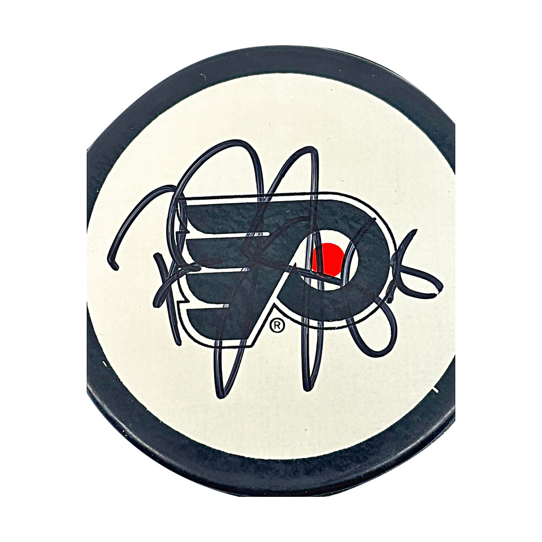 Jaromir Jagr Philadelphia Flyers Autographed Logo Puck JSA COA