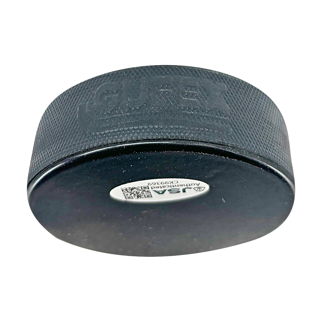 Jaromir Jagr Philadelphia Flyers Autographed Logo Puck JSA COA