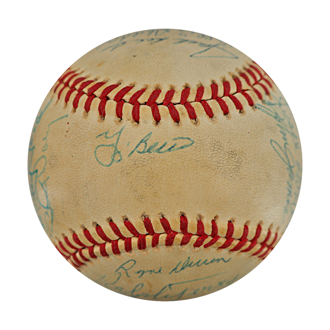 Berra Ford Blanchard 1961 Yankees Multi Signed OAL Baseball 24 Autos JSA LOA