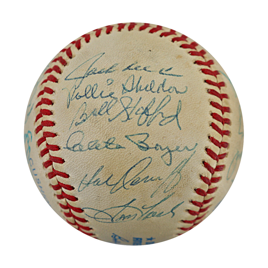 Berra Ford Blanchard 1961 Yankees Multi Signed OAL Baseball 24 Autos JSA LOA