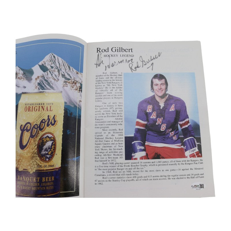 Gilbert Staub Patterson Marchiano Douglas Multi Signed 1st NYSS AD 9x11 Program JSA COA