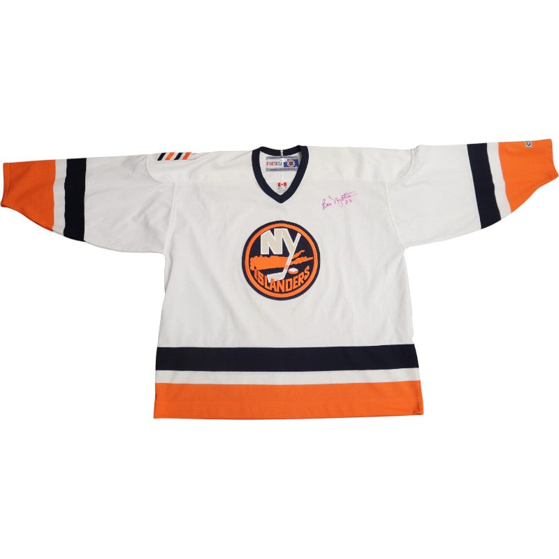 Bobby Nystrom New York Isanders Autographed Away CCM XXL Jersey JSA COA