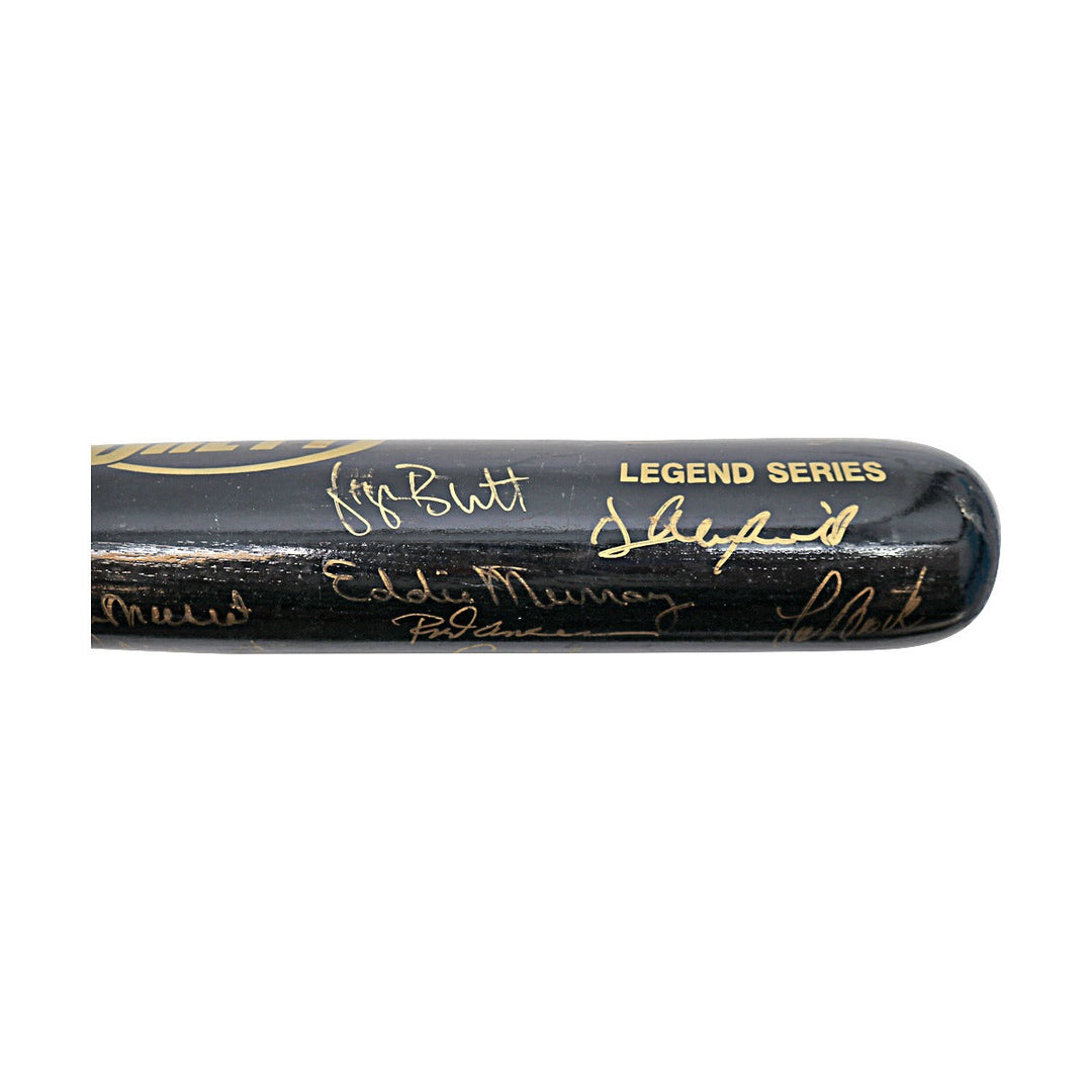 3000 Hit Autographed Multisigned Louisville Slugger Bat-2 JSA LOA