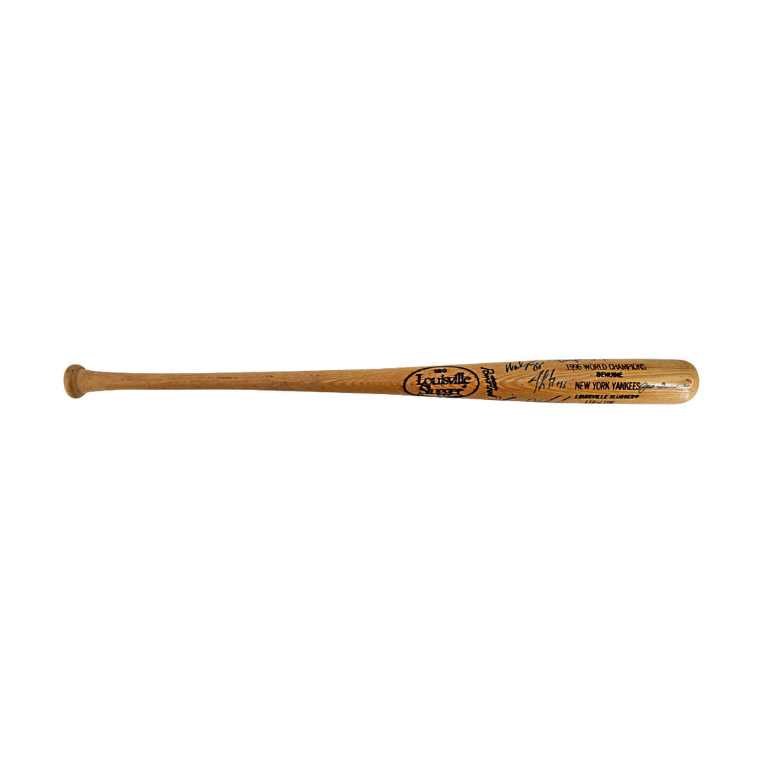 1996 New Yok Yankees Autographed Multi Signed Louisville Slugger Bat LE JSA LOA