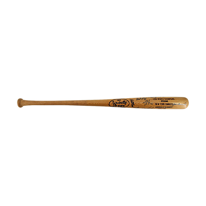 1996 New Yok Yankees Autographed Multi Signed Louisville Slugger Bat LE JSA LOA