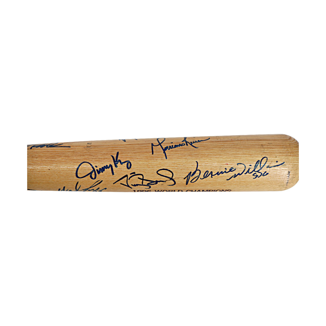 1996 New Yok Yankees Autographed Multi Signed Louisville Slugger Bat LE JSA LOA
