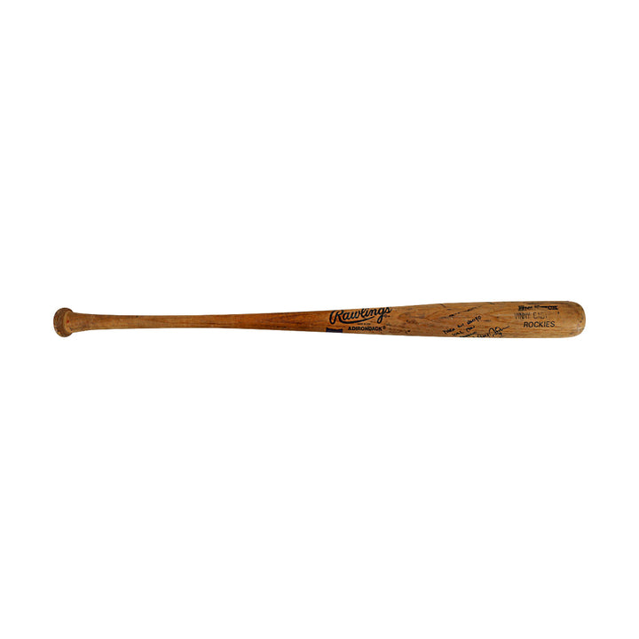 Vinny Castilla Colorado Rockies Autographed Signed Personalized Rawlings Bat
