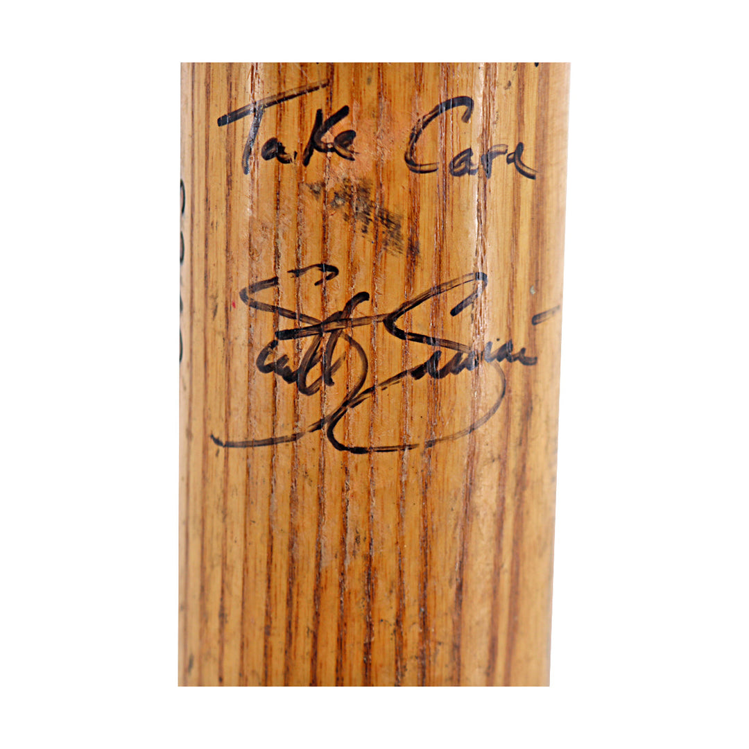 Scott Servais Cubs Autographed Signed Personalized Game Used Louisville Bat