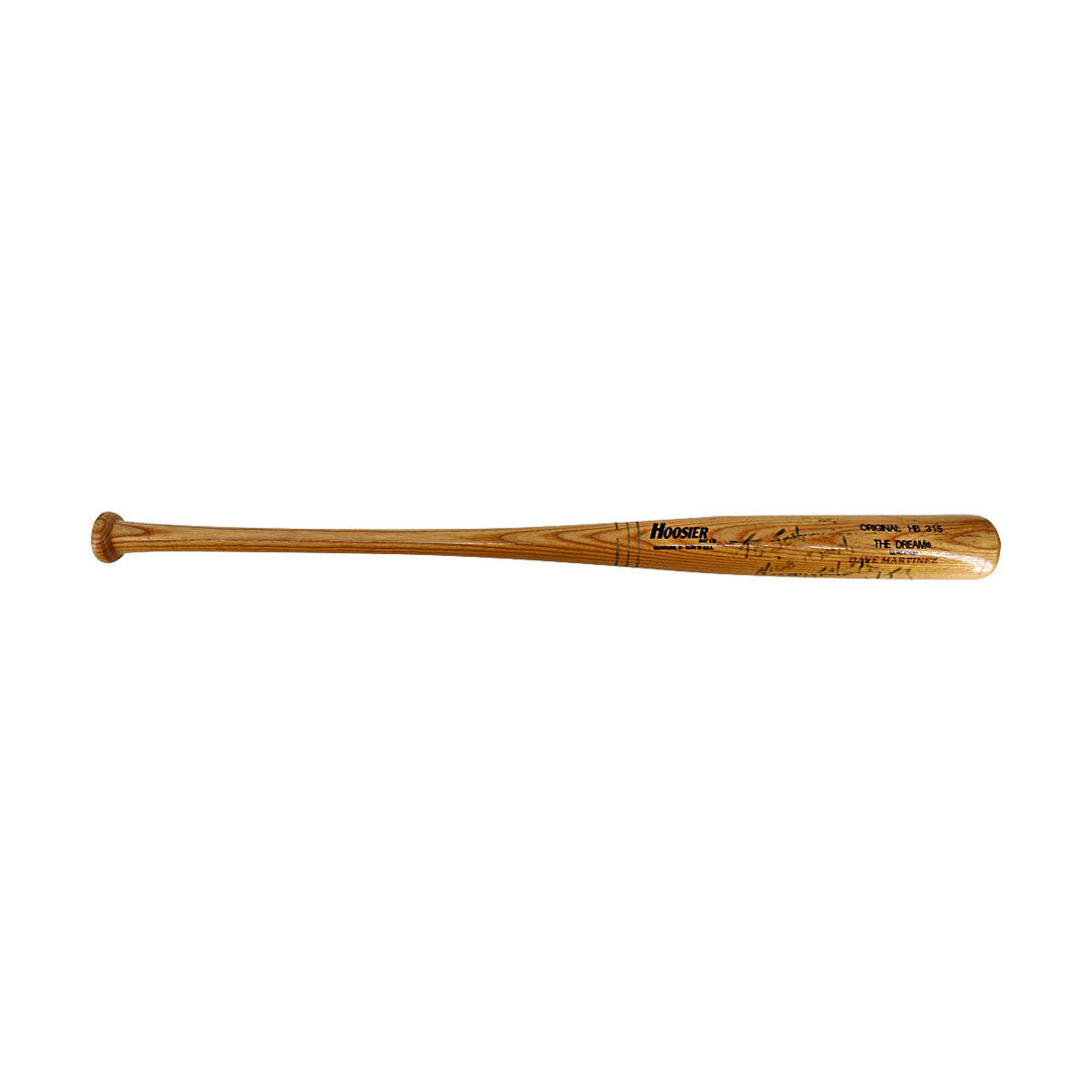 Dave Martinez White Sox Autographed Signed Personalized Team Issued Hoosier Bat