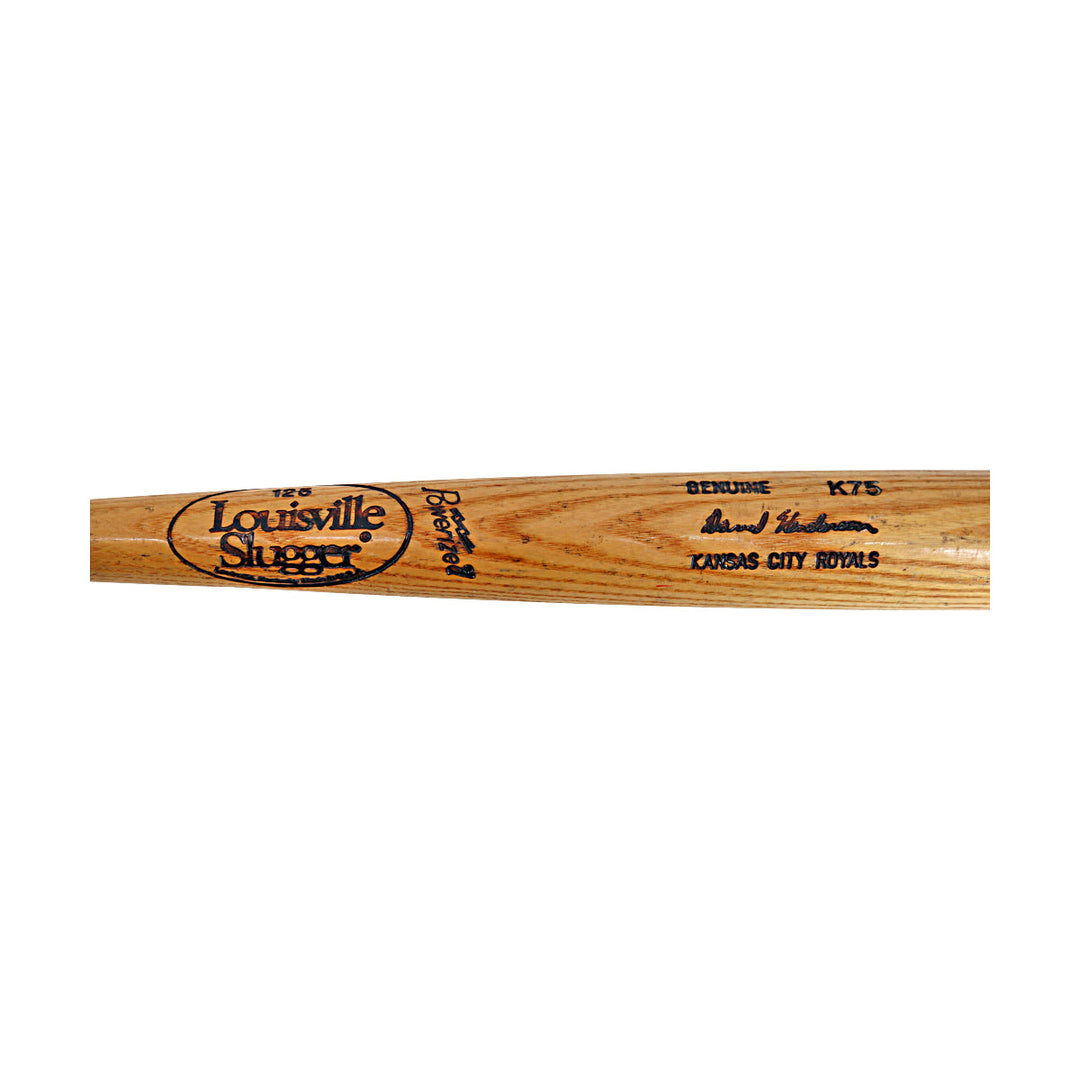 David Henderson Royals Athletics Team Issued Louisville Slugger Bat