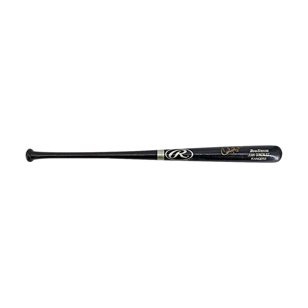 Juan Gonzalez Texas Rangers Autographed Signed Team Issued Rawlings Bat