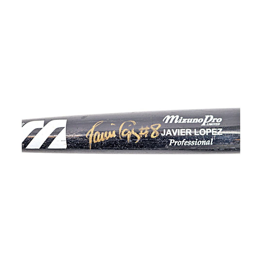 Javier Lopez San Francisco Giants Autographed Signed Team Issued Mizzuno Bat