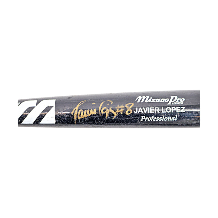 Javier Lopez San Francisco Giants Autographed Signed Team Issued Mizzuno Bat