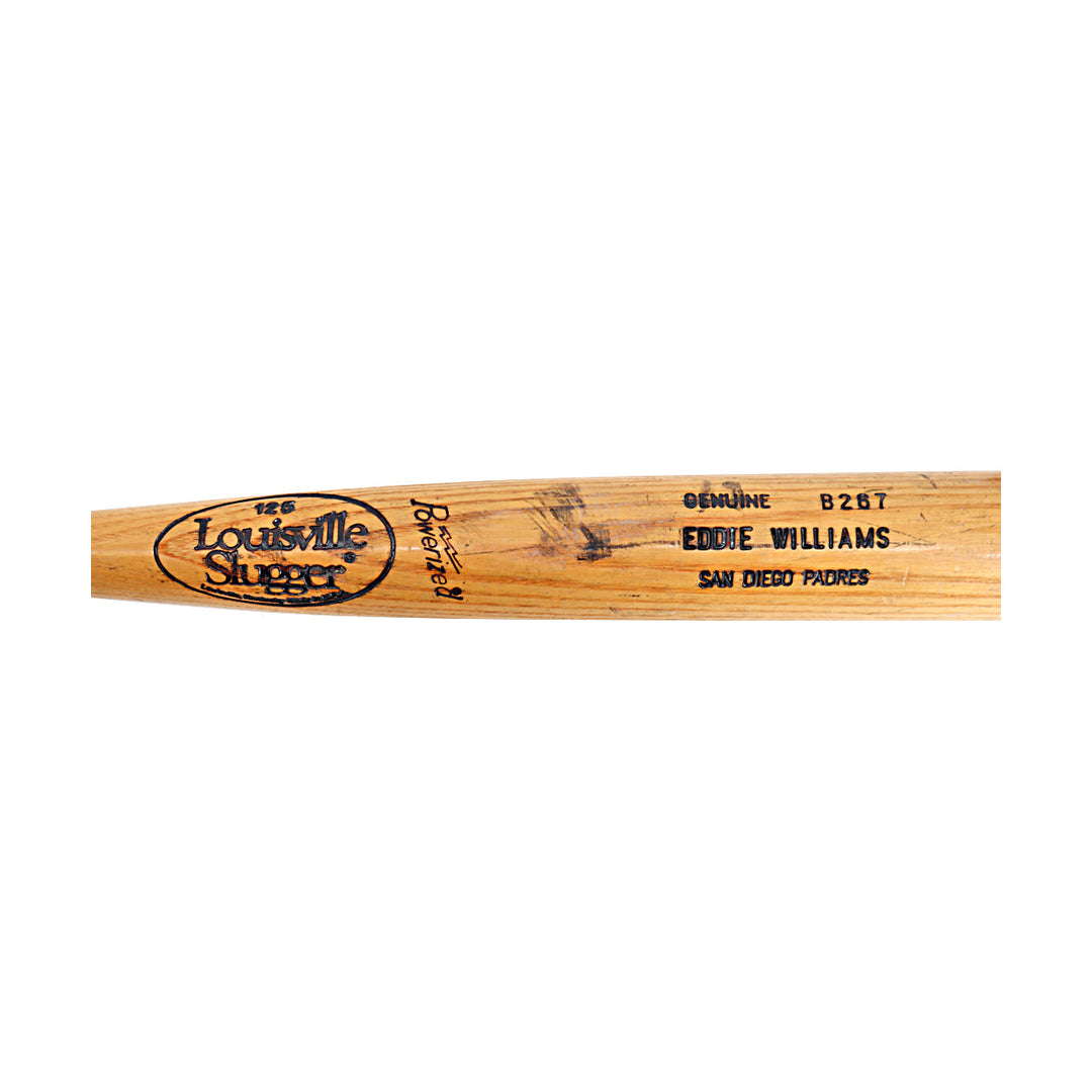 Eddie Williams San Diego Padres Game Used Louisville Slugger Bat