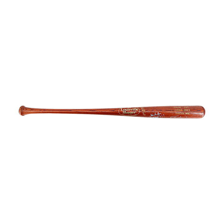 Jacque Jones Twins Autographed Signed Personalized Team Issued Louisville Bat