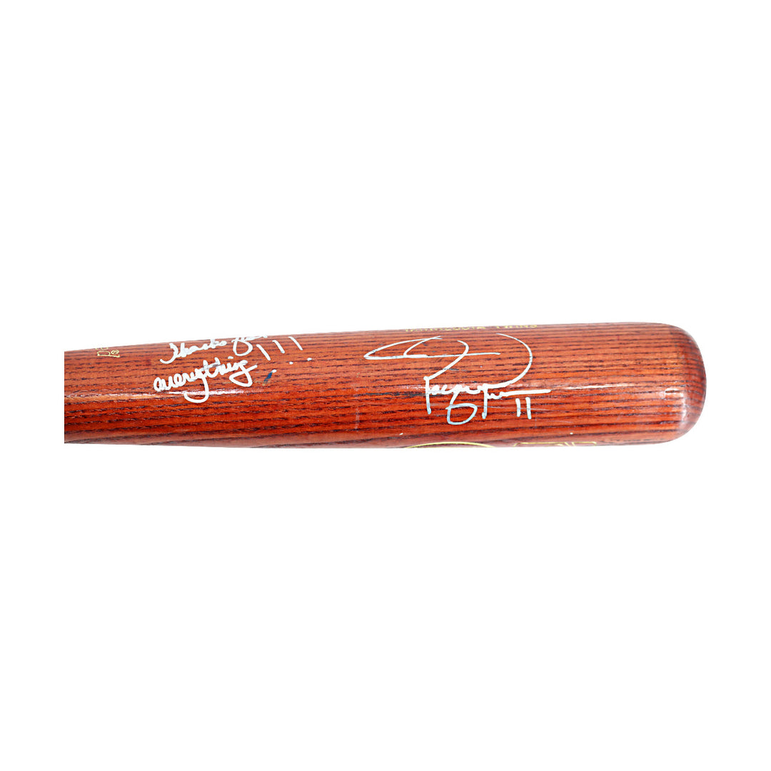 Jacque Jones Twins Autographed Signed Personalized Team Issued Louisville Bat