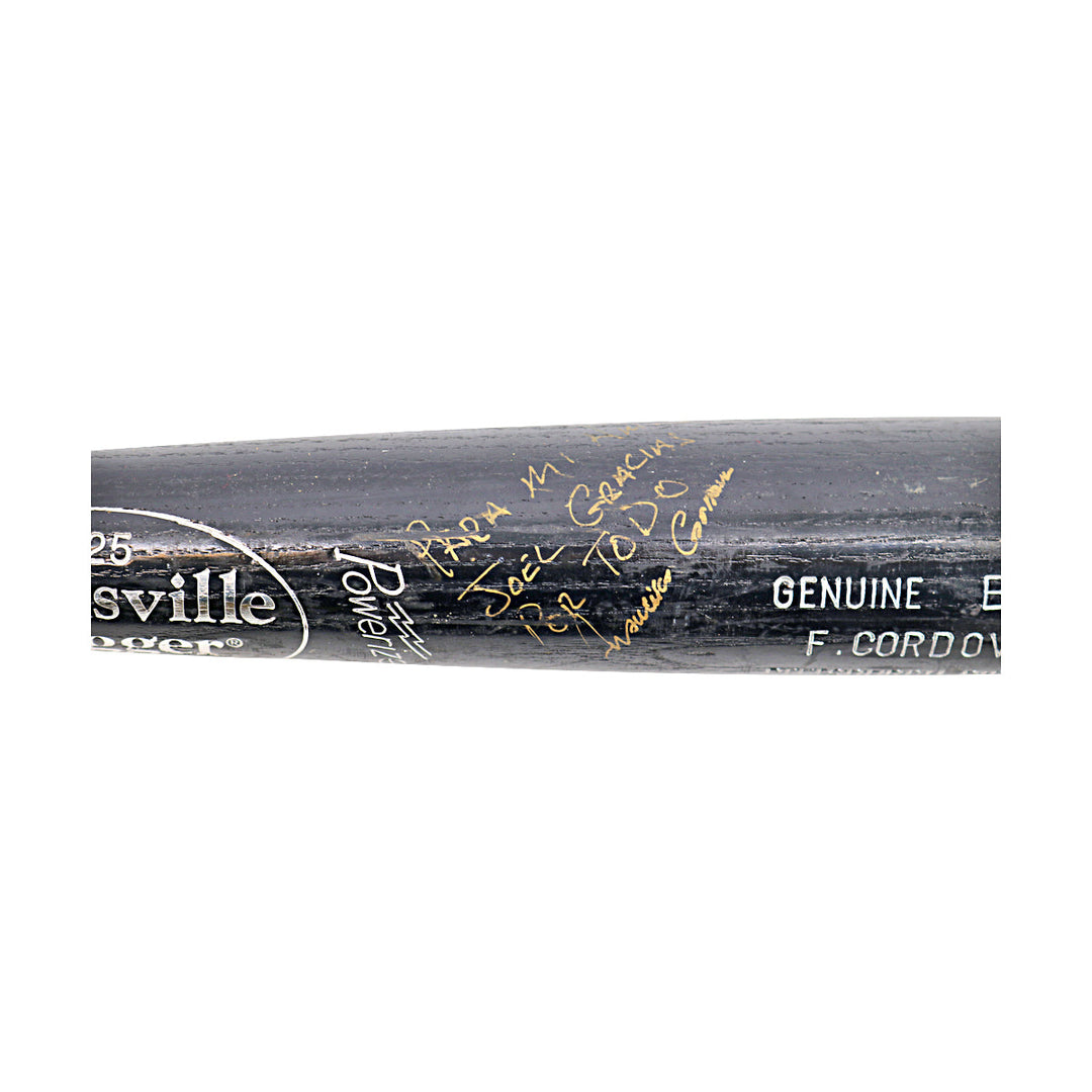 Francisco Cordova Pirates Autographed Signed Personalized GU Louisville Bat