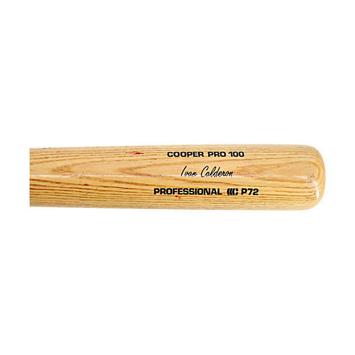 Ivan Calderon White Sox Expos Autographed Signed Team Issued Cooper Bat