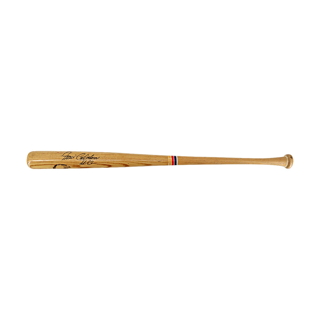 Ivan Calderon White Sox Expos Autographed Signed Team Issued Cooper Bat