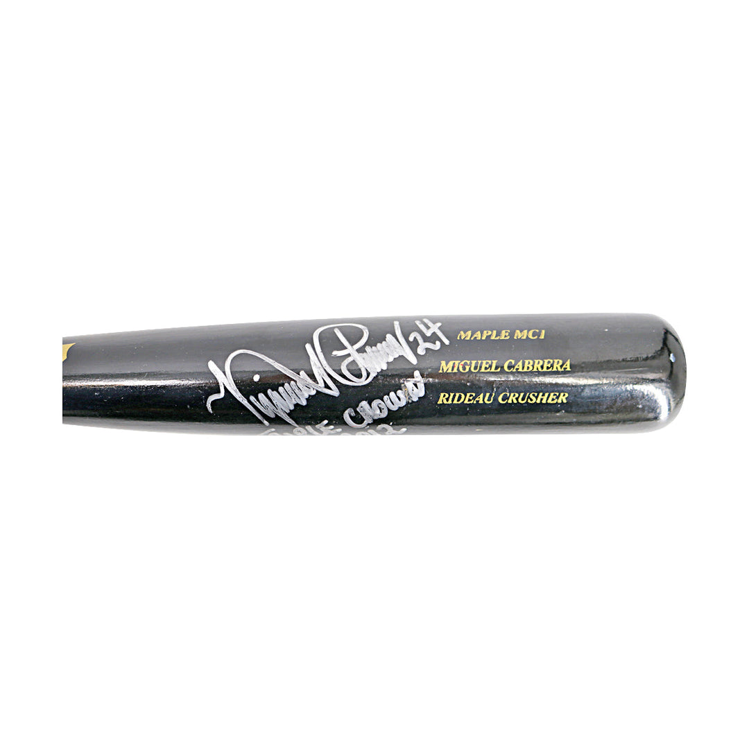 Miguel Cabrera Detroit Tigers Autographed Signed Inscribed Team Issued Sam Bat