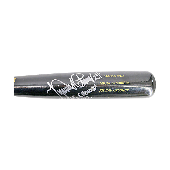 Miguel Cabrera Detroit Tigers Autographed Signed Inscribed Team Issued Sam Bat
