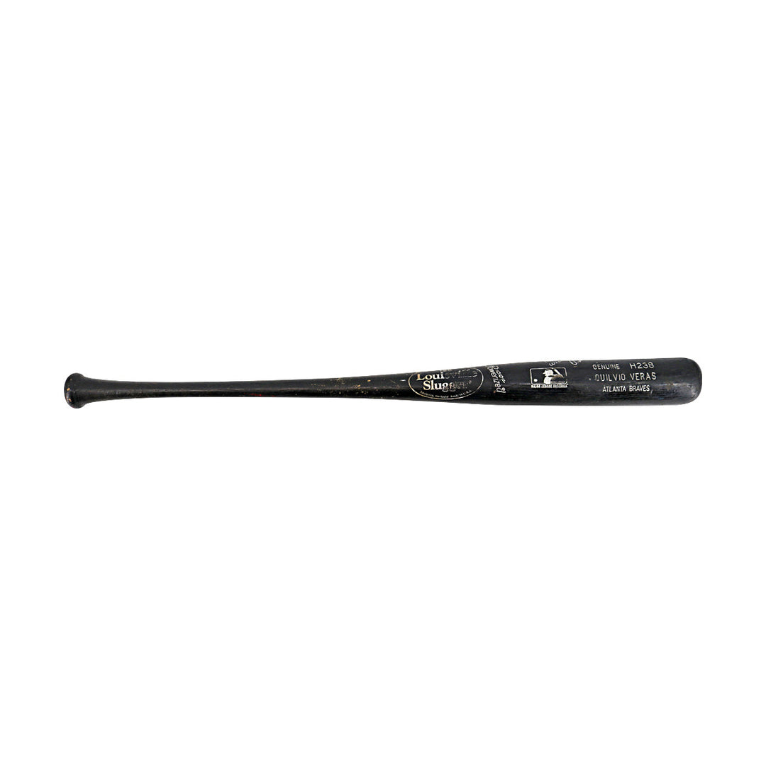 Quilvio Veras Padres Autographed Signed Personalized Game Used Louisville Bat