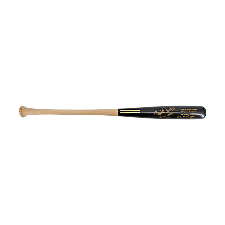 Miguel Cabrera Tigers Autographed Signed Inscribed Team Issued Warstic Bat