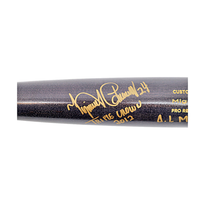 Miguel Cabrera Tigers Autographed Signed Inscribed Team Issued Warstic Bat