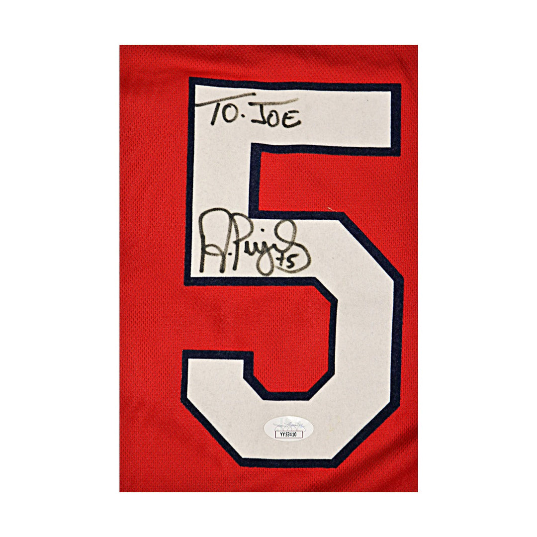Albert Pujols Cardinals Autographed Signed Personalized Majestic Jersey JSA COA