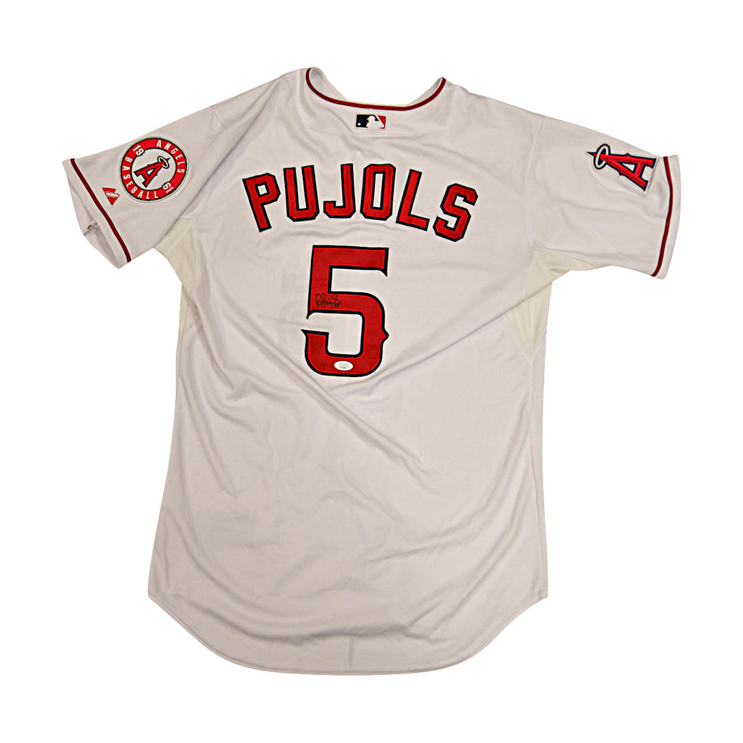 Albert Pujols Los Angeles Angels Autographed Signed Majestic Jersey JSA COA