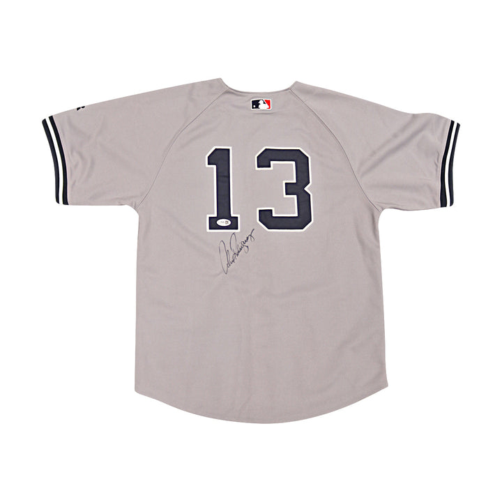 Alex Rodriguez Yankees Autographed Signed Majestic Away Youth Jersey JSA COA