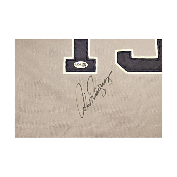 Alex Rodriguez Yankees Autographed Signed Majestic Away Youth Jersey JSA COA