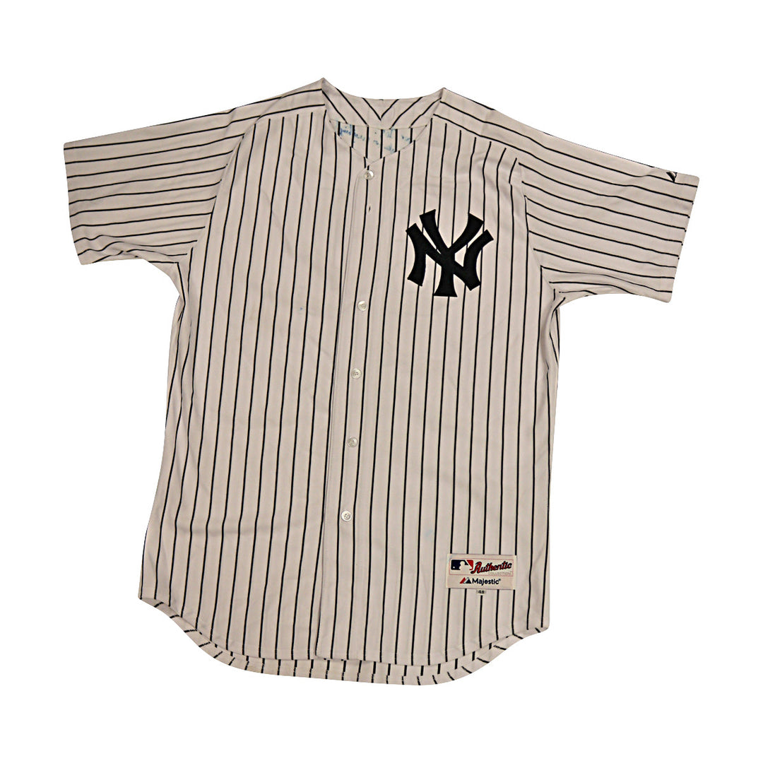 Bernie Williams Yankees Autographed Signed Inscribed Majestic Jersey JSA COA