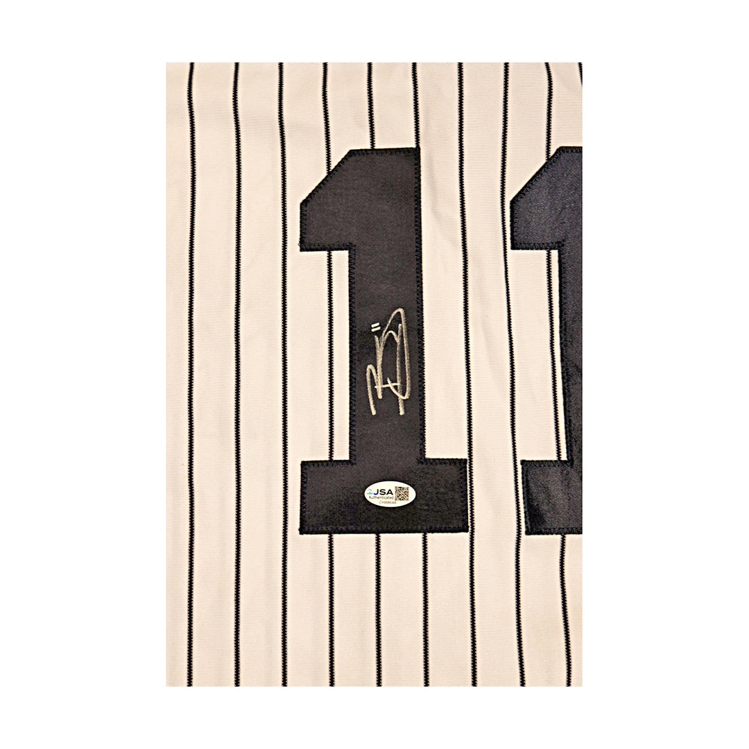 Brett Gardner Yankees Autographed Signed Majestic Authentic Jersey JSA COA