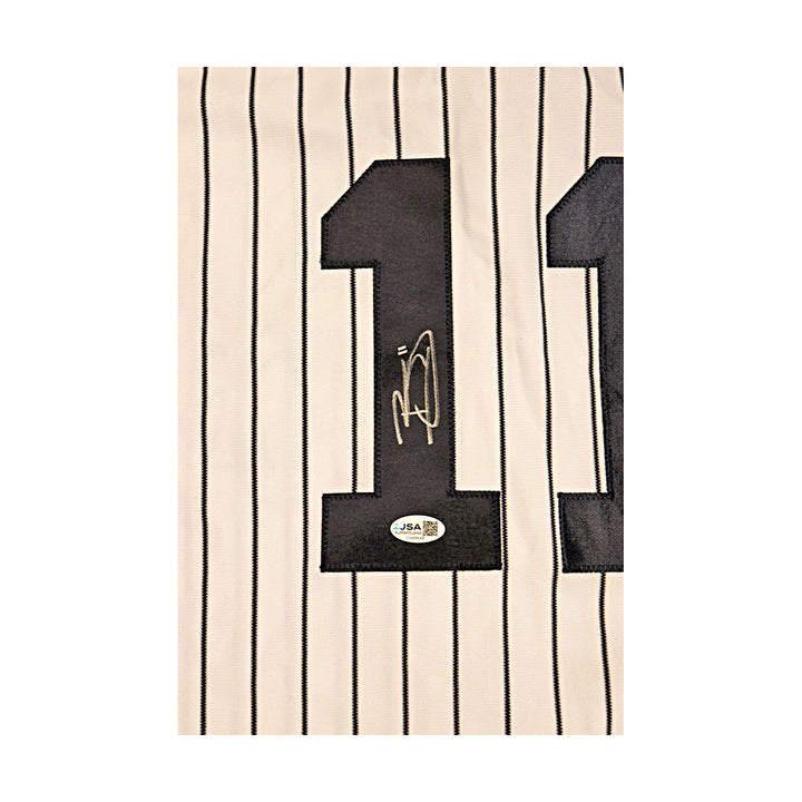 Brett Gardner Yankees Autographed Signed Majestic Authentic Jersey JSA COA