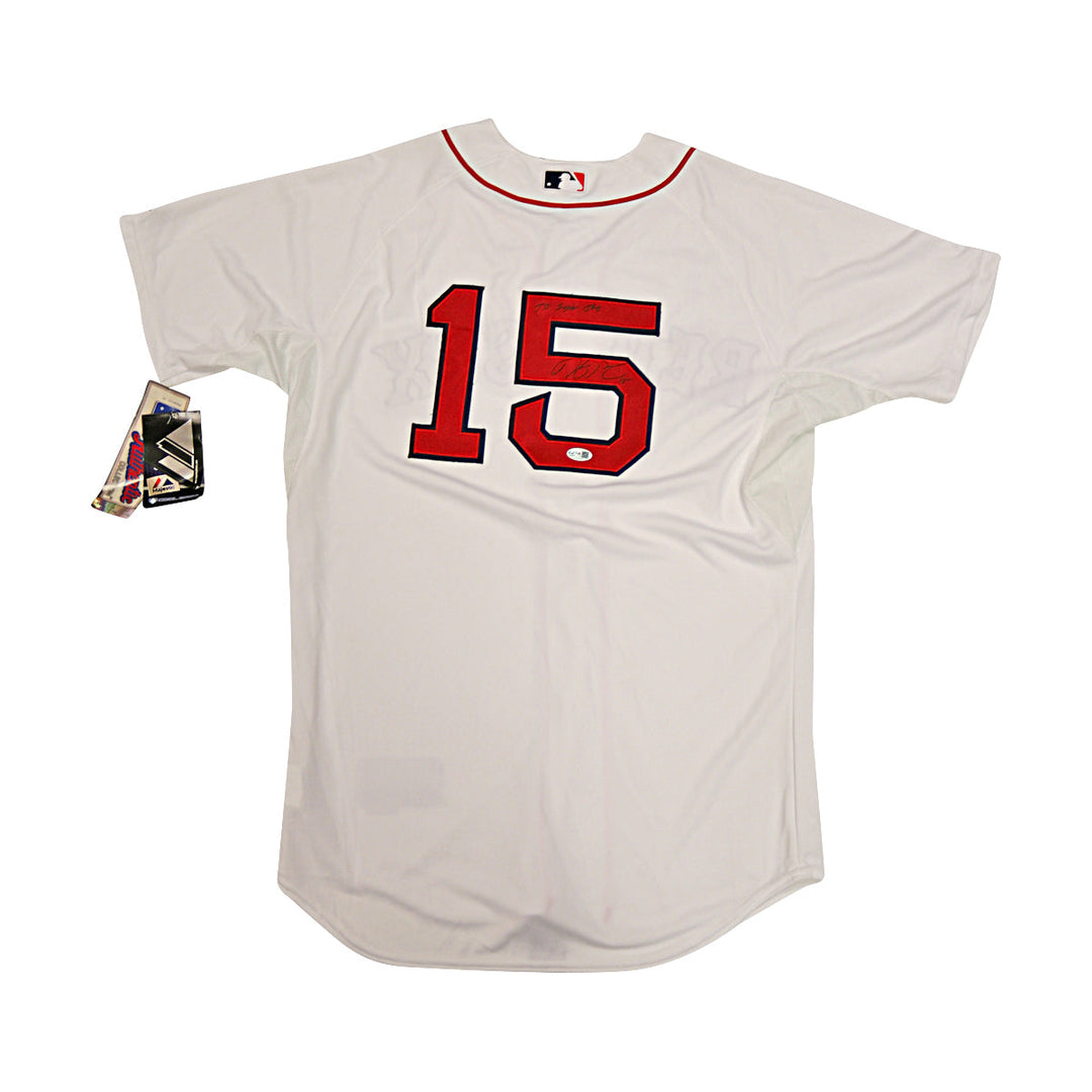 Dustin Pedroia Boston Red Sox Autographed Signed Majestic Jersey JSA COA